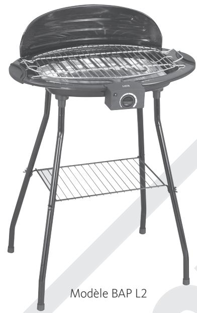 LISTO BARBECUE BAP L2 - DESCRIPTION DE L'APPAREIL (selon le modulo) - 1