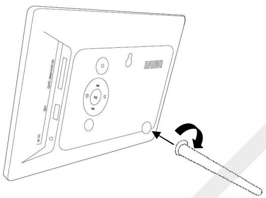 LISTO CADRE PHOTO NUMERIQUE CPN-807 - INSTALLATION DU PIED SUPPORT - 1
