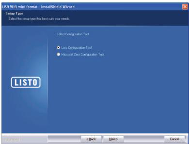 LISTO CW-372 - Étape 3 Cochez « Nombre Configuration Tool » fais cliquez sur Next. - 1