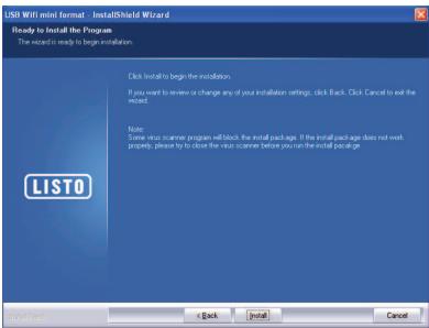 LISTO CW-372 - Étape 4 Cliques ensuite sur Install. - 1
