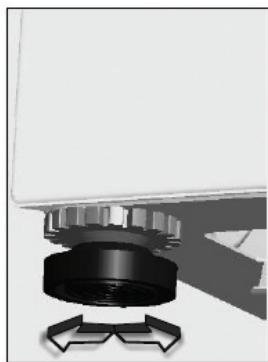 LISTO LAVE-LINGE LF 1207-D1 - RéGLAGE DES PIEDS - 2