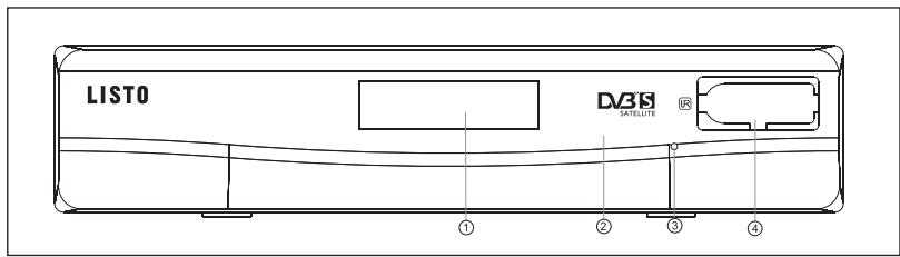 LISTO RECEPTEUR SATELLITE SAT-168 - DESCRIPTION DE L'APPAREIL - 1