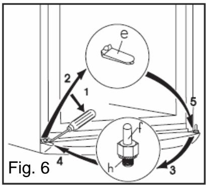 LISTO REFRIGERATEUR COMBINE RCL 302G - Inversion du sens d'ouverture des portes - 3
