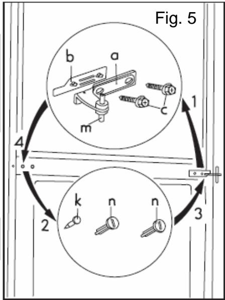 LISTO REFRIGERATEUR COMBINE RCL 302G - Inversion du sens d'ouverture des portes - 2
