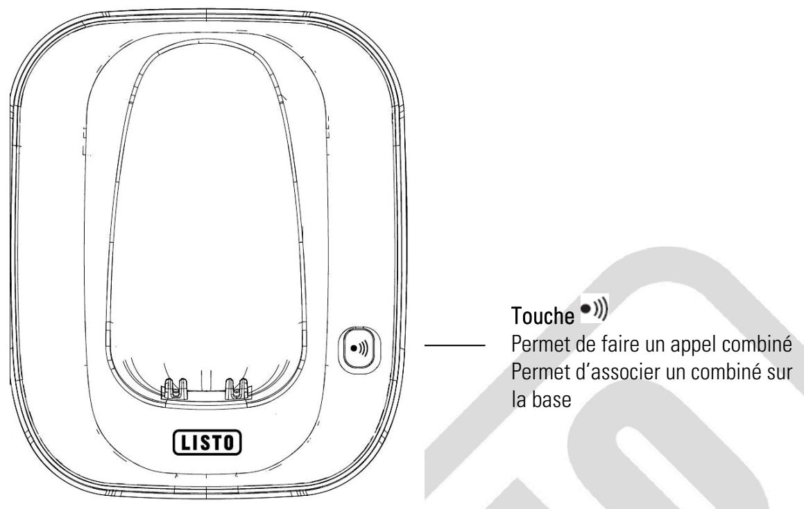 LISTO TELEPHONE SANS FIL NUMERIQUE 2DCT-682 - Touche R - 1
