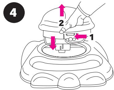 GRACO DISCOVERY WALKER - To Attach Seat • Pour fixer le siège - 1