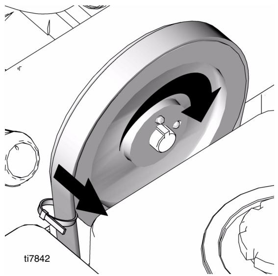 GRACO GH 833 - Enlever la couroie - 3