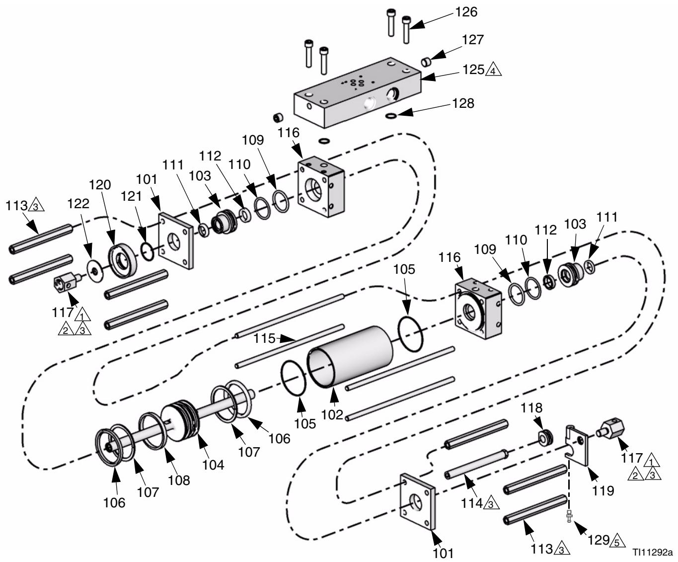 GRACO POMPES DOSEUSES - Cylindre hydraulique - 1