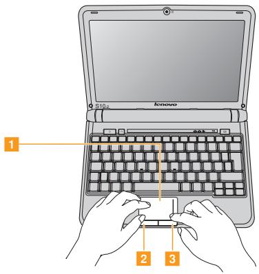 LENOVO IDEAPAD S10-2 - Utilisation du pavé tactile - 1