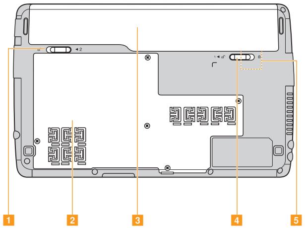 LENOVO IDEAPAD S10-3T - Vue du dessous - 1