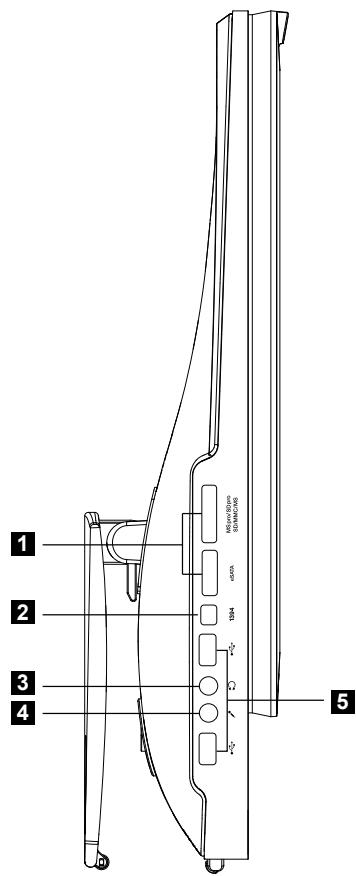LENOVO IDEACENTRE A700 - Vues laterales gauche et droite de l'ordinateur (seuls certains modèles sont équipés d'un écran tactile) - 2