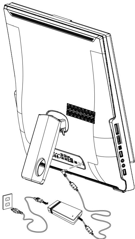LENOVO IDEACENTRE A700 - Branchez les cordons d'alimentation électrique à une prise électrique mise à la terre. - 1