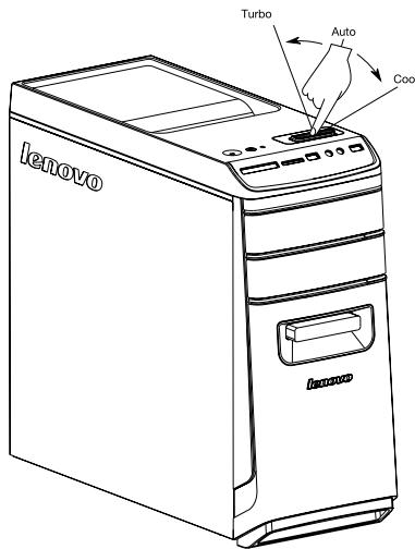 LENOVO IDEACENTRE K410 - Fonctionnement du commutateur de commande d'alimentation - 1