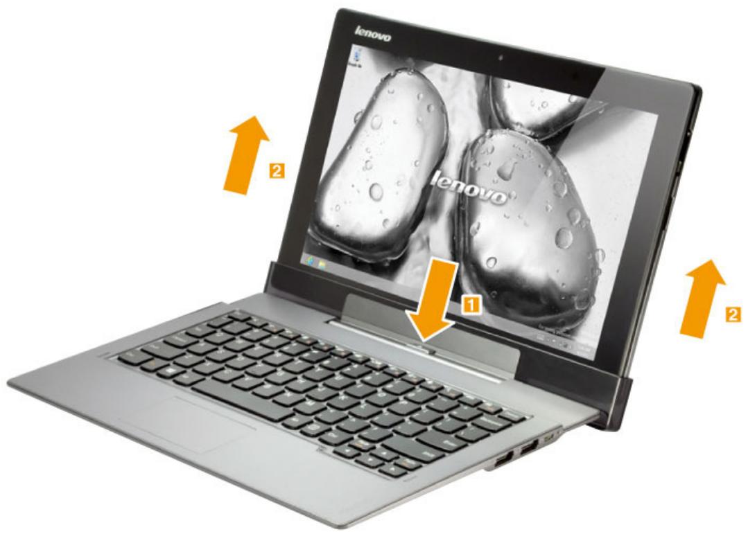 LENOVO LYNX K3011W (M8774FR) - Détacher la tablette - 1