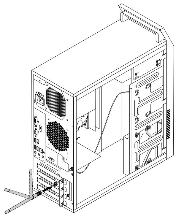 LENOVO THINKCENTRE EDGE 72 (RCCFMFR) - Installation de l'antenne WiFi arrêté - 1
