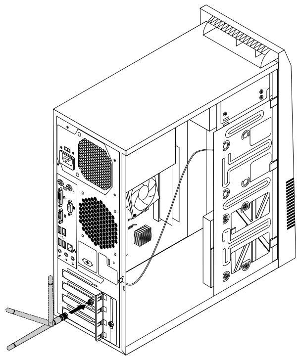 LENOVO THINKCENTRE M72E TINY (RC5LQFR) - Installation de l'antenne WiFi arrêté - 1