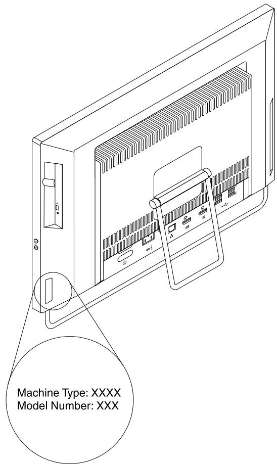 LENOVO THINKCENTRE M92Z (SP5B8FR) - Etiquette d'indication du type et modele de machine - 1
