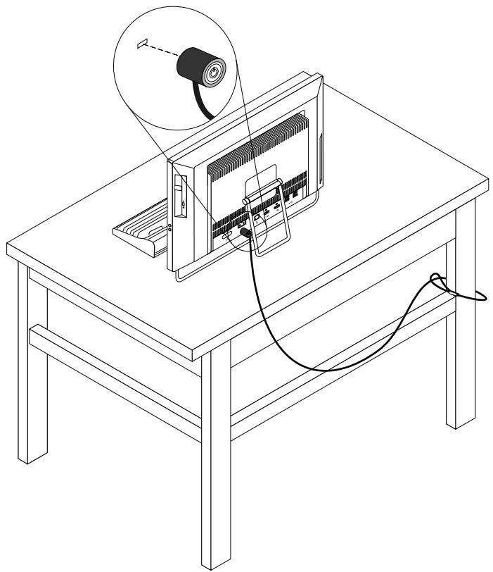 LENOVO THINKCENTRE M92Z (SP5B8FR) - Installation d'un verrou avec cable intégré - 1