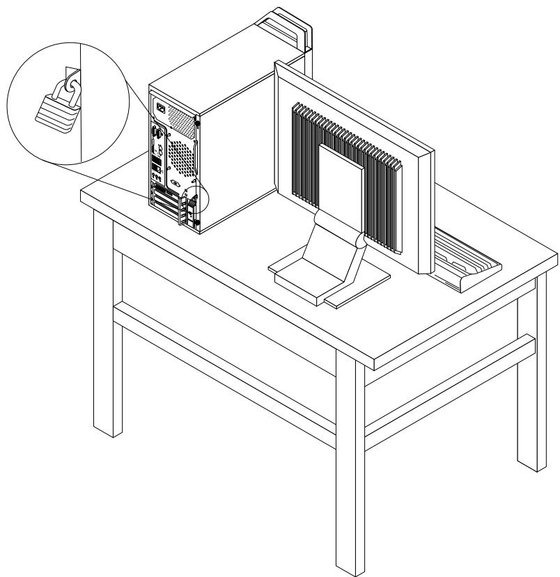 LENOVO THINKSTATION E32 SFF (30A3001LFR) - Verrouillage du carter de l'ordinateur - 1