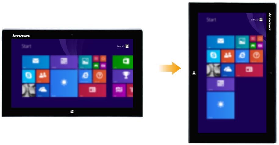 LENOVO MIIX 2 11-59413978 - Orientation de l'écran - 1