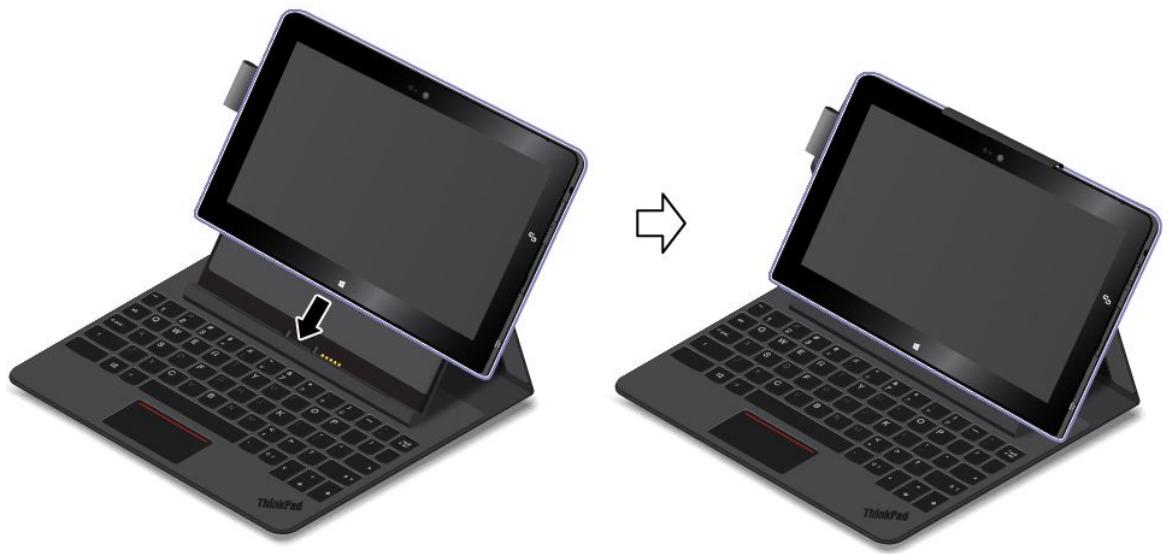 LENOVO THINKPAD 10 (20C1000MFR), THINKPAD 10 (20C10024FR) - Installation de la tablette dans l'étui - 2