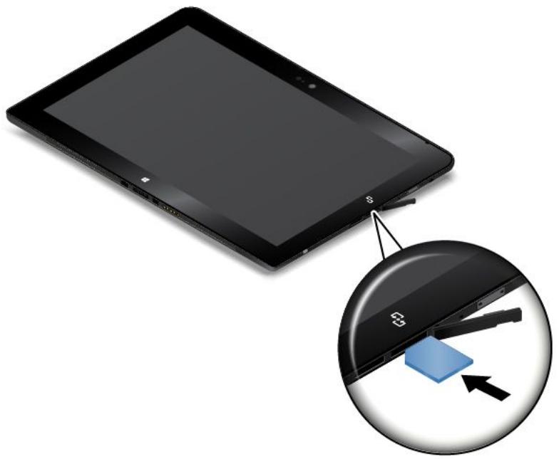 LENOVO THINKPAD 10 (20C1000MFR), THINKPAD 10 (20C10024FR) - Installation et retrait de la carte micro SIM - 2