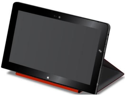 LENOVO THINKPAD 10 (20C1000MFR), THINKPAD 10 (20C10024FR) - Utiliser le rabat de protection comme support de tablette - 1