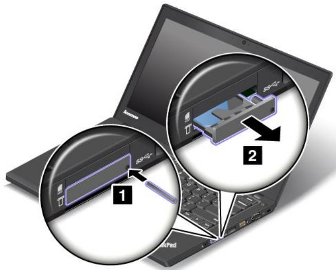 LENOVO THINKPAD T440S ULTRABOOK (20AQ0069FR) - Installation ou remplacement de la carte SIM - 1