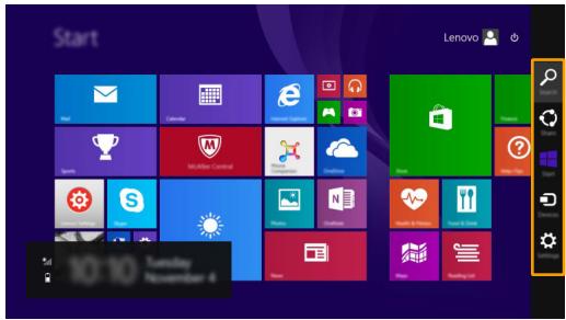 LENOVO YOGA 500 - Les icônes - 1