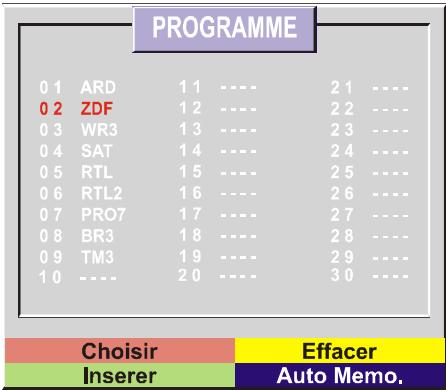 HITACHI CL2142S - MENUPROGRAMMES(Programmation) - 1