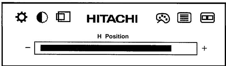 HITACHI CML151XW - FGglage de position OSD - 3