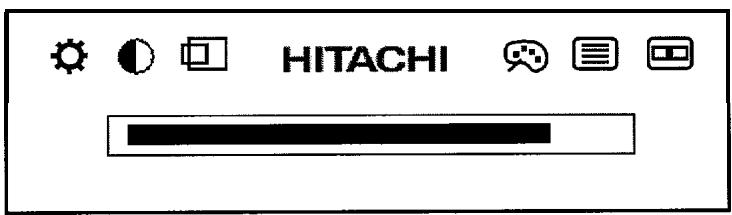 HITACHI CML151XW - Menu principal (Réglage manuel) - 1