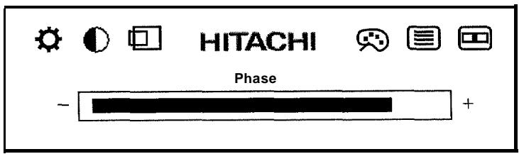 HITACHI CML151XW - Réglage de phase - 1