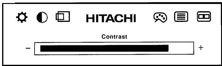 HITACHI CML151XW - Reglage du contraste - 1