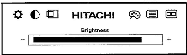HITACHI CML151XW - Réglage de luminosité - 1