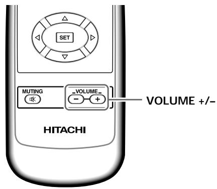 HITACHI CMP5000WXU - Pour régler le niveau d'écoute - 1