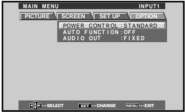 HITACHI CMP5000WXU - Utilisez les touches  pourCHOISIR OPTION. - 1