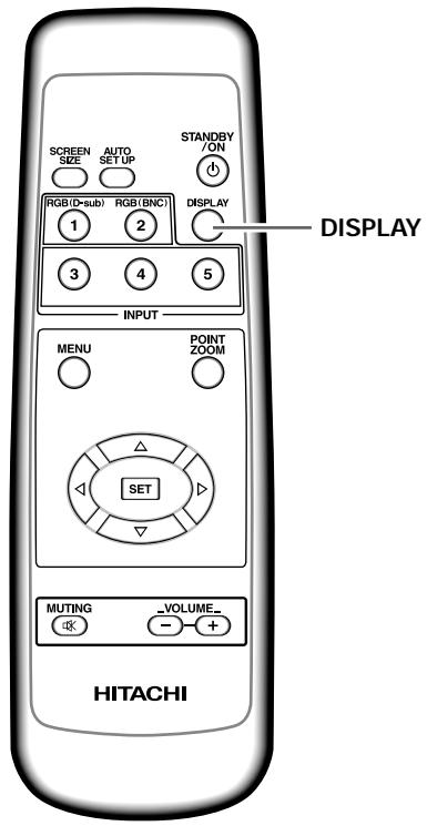 HITACHI CMP5000WXU - Pour vérifier les réglages - 1