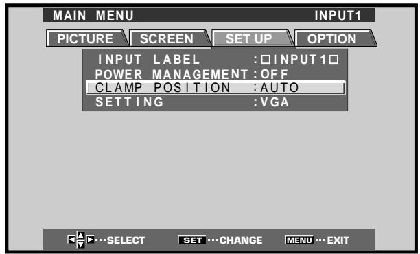 HITACHI CMP5000WXU - Mise en œuvre de CLAMP POSITION - 3