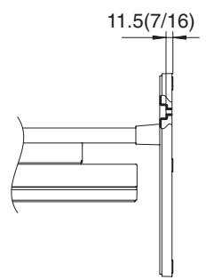 HITACHI CMP5000WXU - Installation coordinates for screws used to stabilize the stand to the floor - 2