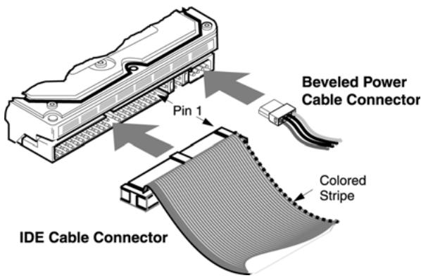 HITACHI DESKSTAR 7K80 - Connexion des cables - 1