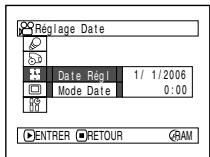 HITACHI DZ-BX31E - RéGLAGE DE LA DATE ET DE L'HEURE - 3