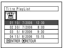 HITACHI DZ-BX31E - CHANGEMENT DE TITRE DE LA LISTE DE LECTURE (TITRE) - 1
