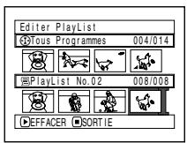 HITACHI DZ-BX31E - SUPPRESSION DE SCÉNES D'UNE LISTE DE LECTURE (ÉDITER PLAYLIST) - 1