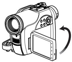 HITACHI DZ-BX31E - - Affichage quand l'écran est tourné vers l'avant - 1