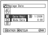HITACHI DZ-BX31E - RéGLAGE DE LA DATE ET DE L'HEURE - 4