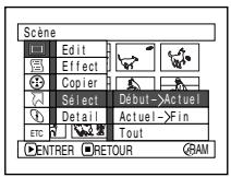 HITACHI DZ-BX31E(UK) - SELECTION DE SCENES SUR L'ÉCRAN DE MENU (SELECTIONNER) - 1