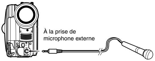 HITACHI DZ-BX31E(UK) - Utilisation d'un microphone externe - 1