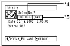 HITACHI DZ-BX31E(UK) - AFFICHAGE DES INFORMATIONS PAR LE MENU (DETAILS) - 2