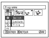HITACHI DZ-BX31E(UK) - COMMUTATION DE L'AFFICHAGE DES VIGNETTES D'UNE DATE PRECISE (SWITCH) - 1